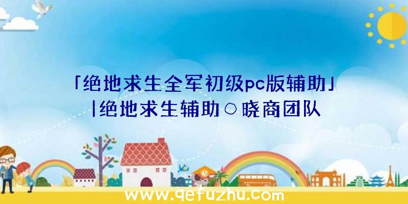 「绝地求生全军初级pc版辅助」|绝地求生辅助○晓商团队